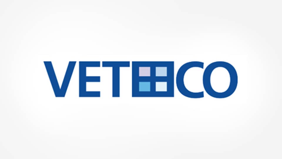 Logo of the Veteco trade fair in Madrid, Spain 